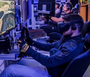 simulador de f1 con gafas 3d