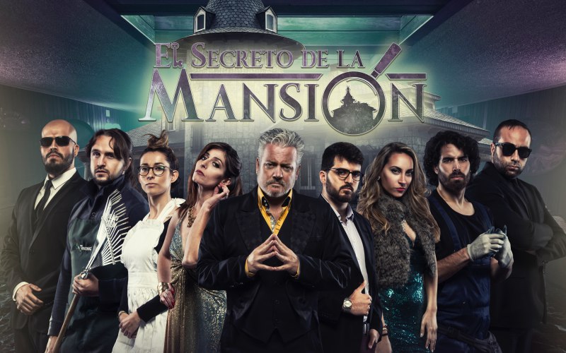 cartel personajes en el secreto de la mansion
